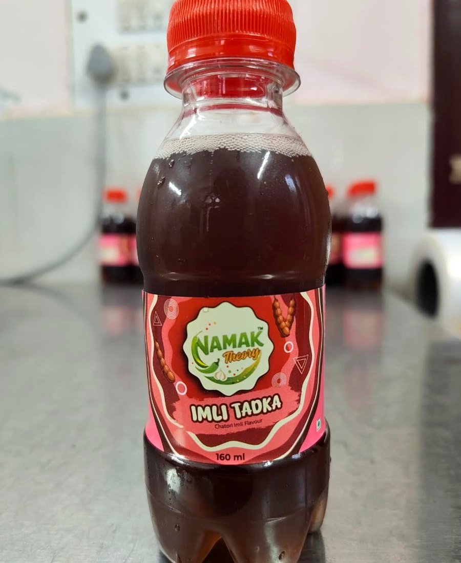 NAMAK Theory Imli Tadka bottle fresh off the line
